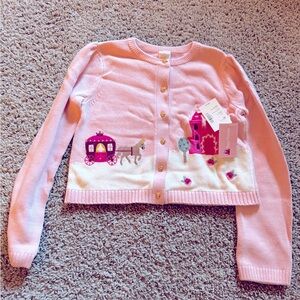 Beautiful NWT embroidered Gymboree Royal Princess cardigan size 10